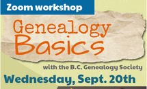 Genealogy Workshop poster email