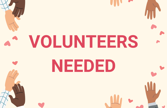 Volunteers needed image